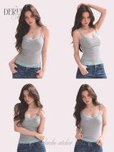 Hot Sagging Lace Sleeveless Top