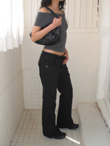 Milly boots cut pants [Black]