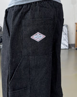 Lyn Pinstripe Carpenter Bermuda Pants