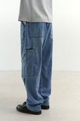 インシジョンダブルニーカーペンターパンツ (Washed Blue)