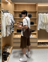 グリフェサイドタックバミューダバンディングショーツ