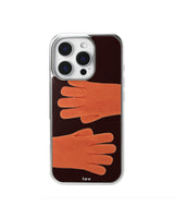 Orange Gloves Epoxy Silver Case
