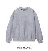 Art wool patch sweatshirt