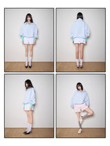 Quarter-Zip Balloon Pullover Shirt
