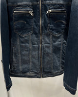LaPett Vintage China Neck Denim Jacket