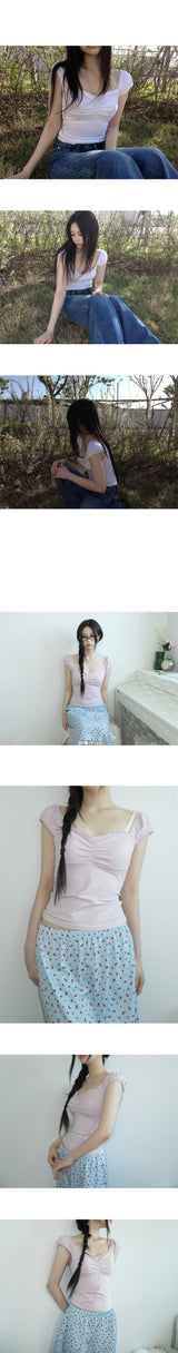 fronce sleeveless