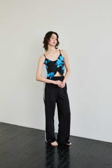 FLUTTER TOP / BLUE