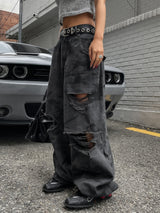 Rio camo damage back pocket balloon pants