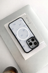 [MADE]クラウドリボン ブラックエポキシ バンパー iPhoneケース MagSafe
