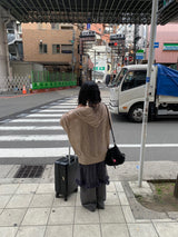 サマーニットフードジップアップ