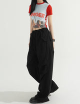 ジンジャークロップTシャツ