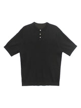 Raw Button Henleyneck Knit (5color)