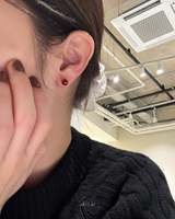 レッドキャンディーピアス