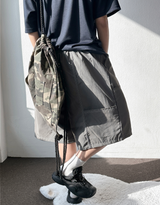 Bati Nylon Stitch Keyring Point Short Bermuda Shorts 3 Colors