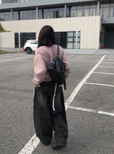 トソンウォッシングワイドポケットデニムパンツ