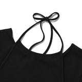 KIRSH PLAIN DOUBLE LAYERED T-SHIRT - BLACK 