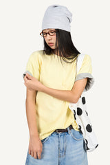 ロリー カラー マッチング ロールアップ Tシャツ
