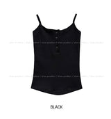 [U-BASIC] Rollin Button Round Sleeveless Top