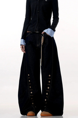 Raw Button Blade Jeans