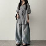 Doven Check Boxy Fit Short Sleeve Shirt Southern