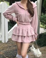 nini velvet crop hood JP