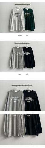メルトンレタリング長袖Tシャツ
