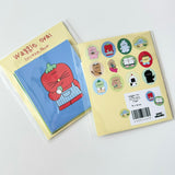 waggle oval sticker pack 