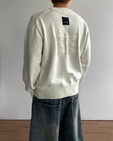 Number Patch Round Knit