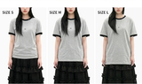 エッセンシャルスタンダード半袖リンガーTシャツ アンダースターメランジ