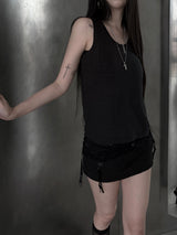 eco linen sleeveless (2color)