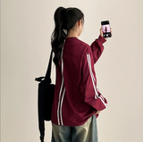 Football Two-Line Loose Fit Sweatshirt