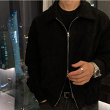  Jaylen Incision Suede Collar Jacket