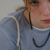 Pebble onyx necklace