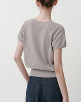 [MADE] New oven V-neck linen short sleeve knit