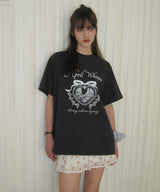 April Whisper Oversized Fit Short Sleeve T-shirt ( 2 colors )