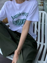 アンディハウスレタリング半袖Tシャツ / 3 colors