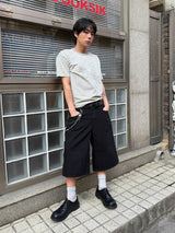 Unicorn Stitch Stripe Short Sleeve Melange White