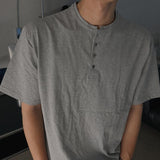 ASCLO エバーヘンリーネック半袖Tシャツ (4color)