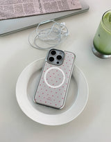  [MADE]ストロベリークリーム シルバーエポキシ MagSafe iPhoneケース