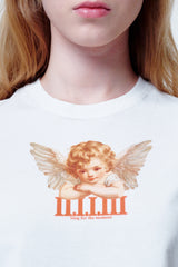 クロップTシャツ エンジェルフェイス