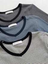Old Stripe V-Neck Long Sleeve T-Shirt