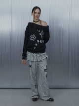 SUE Wide Hoodie Top