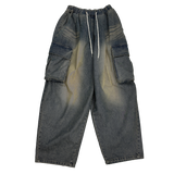 western cargo balloon pants