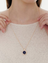 26SS★ [Premium Plating] Penisense AB Coin Necklace Lapis Lazuli