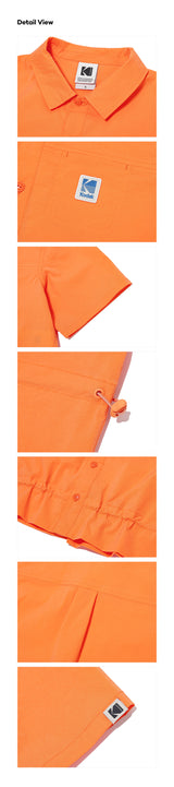 (WOMAN)  BREEZE 半袖シャツ【ORANGE】