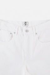 White Flare Washed Jeans