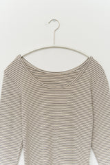 (W) Ash Striped Top
