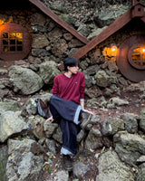 Seron V-Neck Patch Knit
