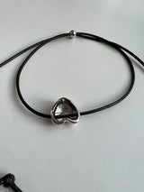 String heart necklace