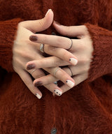 skein black ring(2set)